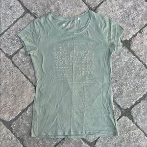 Guess Sage Green Short Sleeve Tee